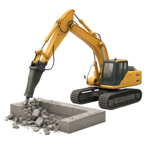 Демонтаж фундамента в СПб